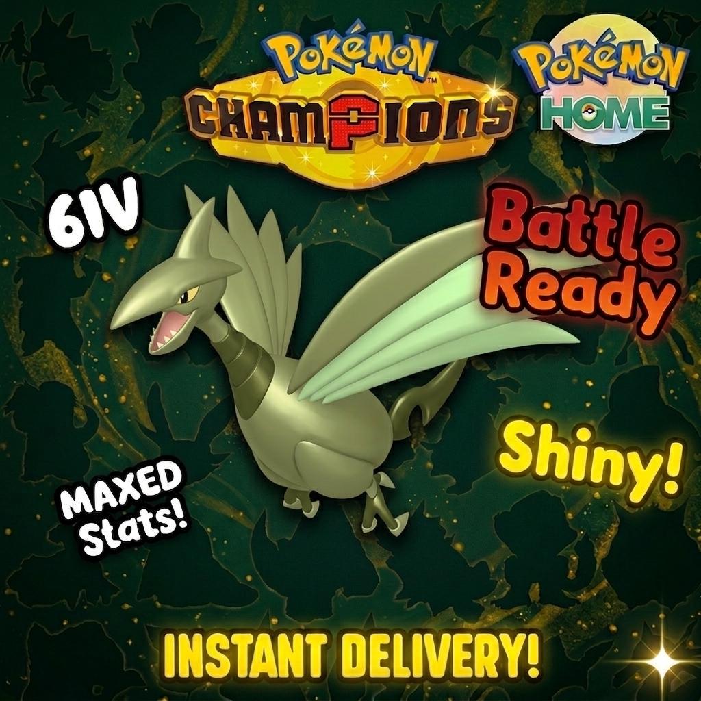 Shiny Skarmory Pokémon Champions 6IV Competitive Battle Ready – Champions Pokémon card photo