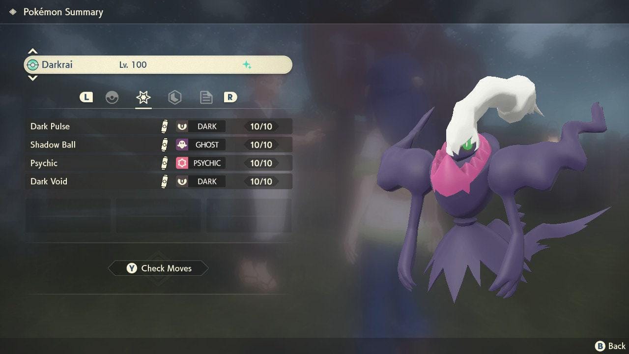 Shiny Darkrai Pokemon Legends Arceus 6IV Competitive Battle Ready Pokémon card photo 2