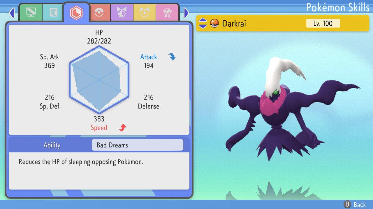 Shiny Darkrai Pokemon Brilliant Diamond Shining Pearl 6IV Competitive Battle Ready Pokémon card photo 5