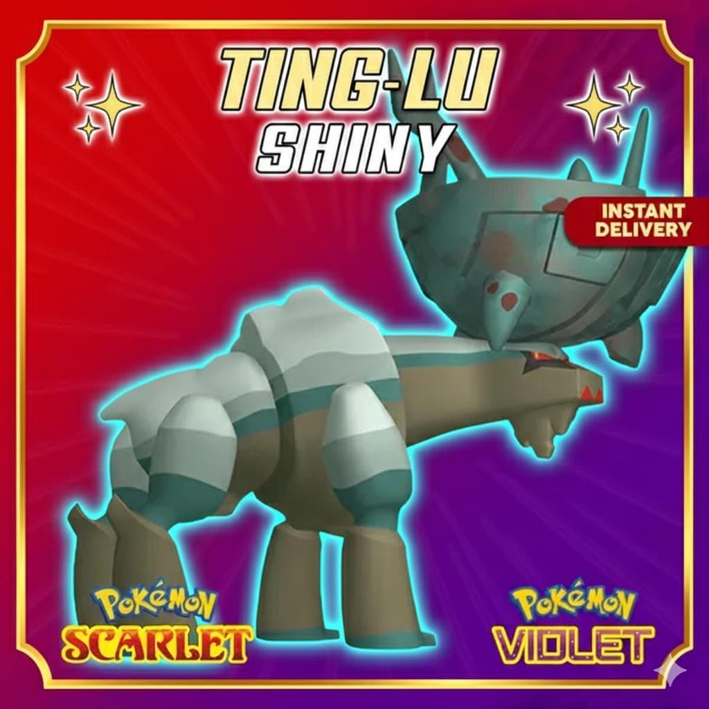 Shiny 6IV TING LU Paldea Event Switch 2 Scarlet Violet Pokémon Battle Ready Competitive Free Bonus Shiny Fast Delivery – Exclusive Event Pokémon Pokémon card photo