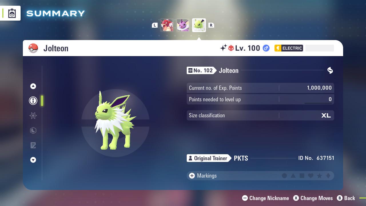 Shiny Alpha Jolteon Pokémon Legends ZA 6IV Competitive Battle Ready Pokémon card photo 3