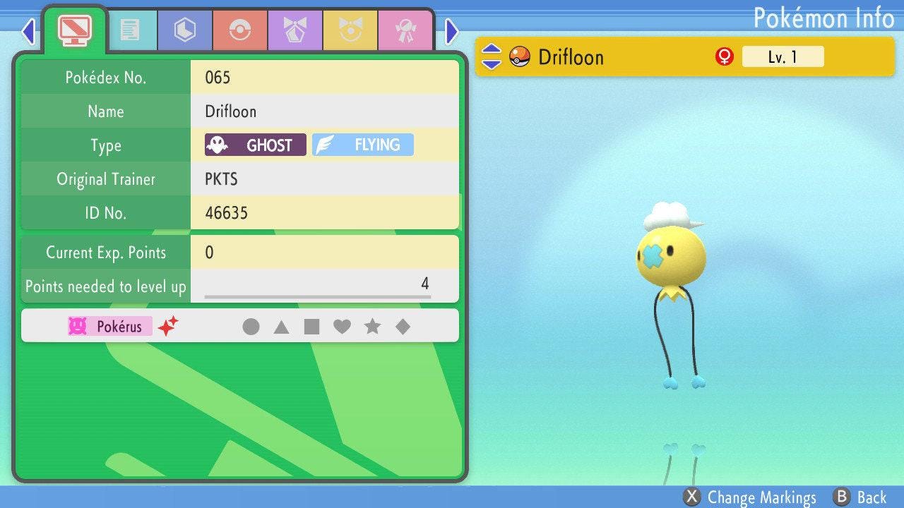 SHINY 6IV DRIFLOON Pokemon Brilliant Diamond Shining Pearl 6IV Competitive Battle Ready – Brilliant Diamond & Shining Pearl Pokémon card photo