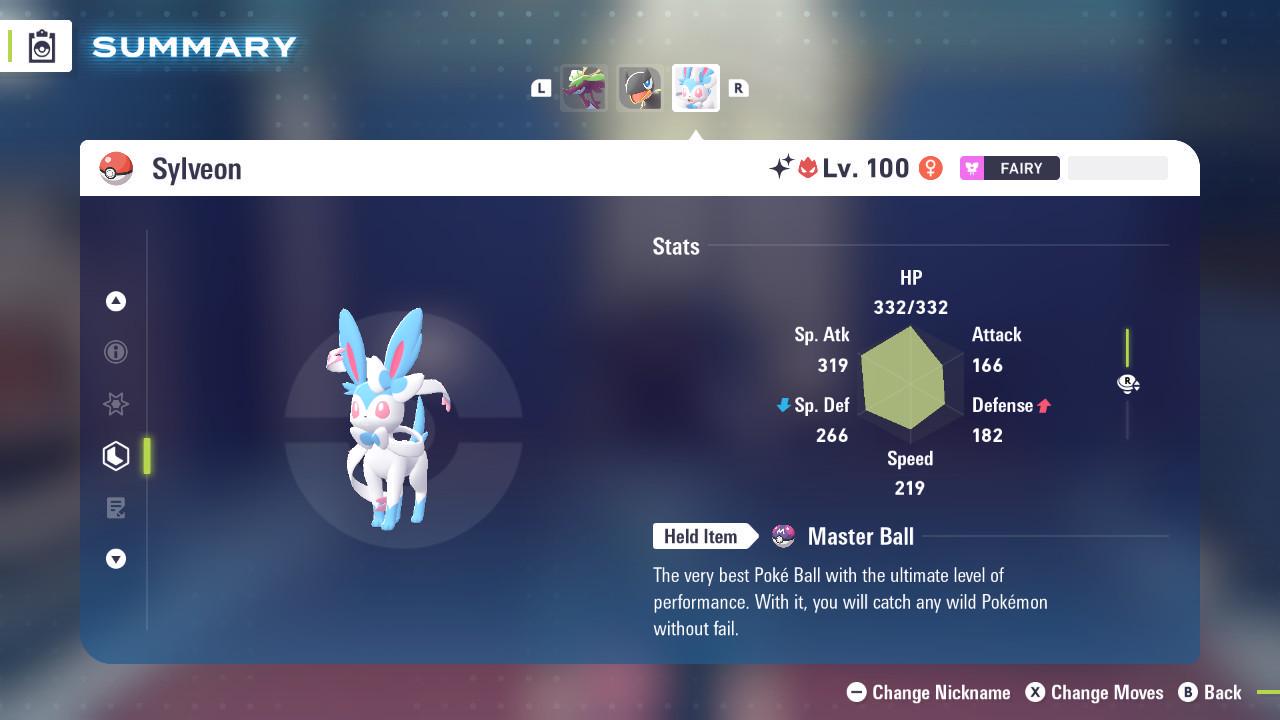Shiny Alpha Sylveon Pokémon Legends ZA 6IV Competitive Battle Ready Pokémon card photo 2