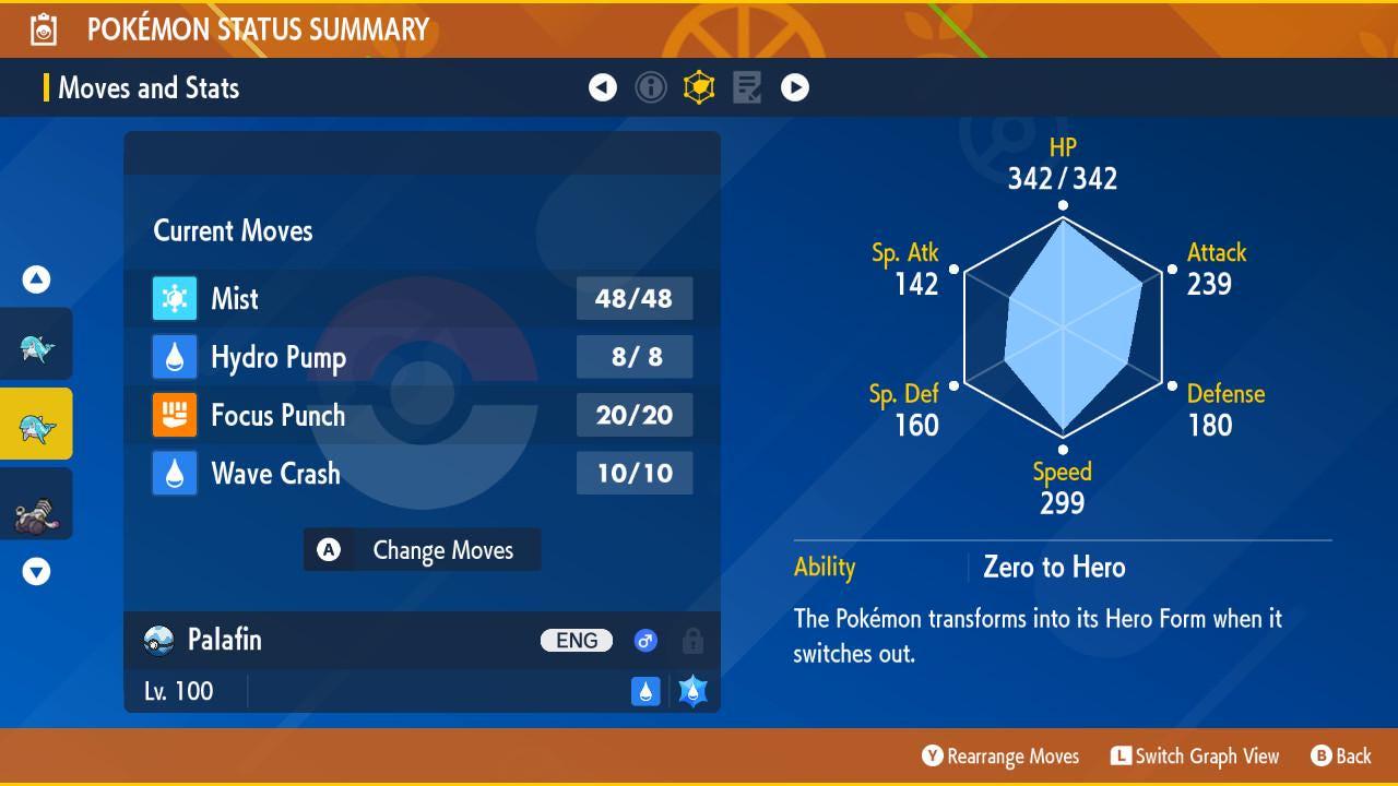 Shiny PALAFIN Pokémon Scarlet Violet 6IV Competitive Battle Ready Pokémon card photo 2