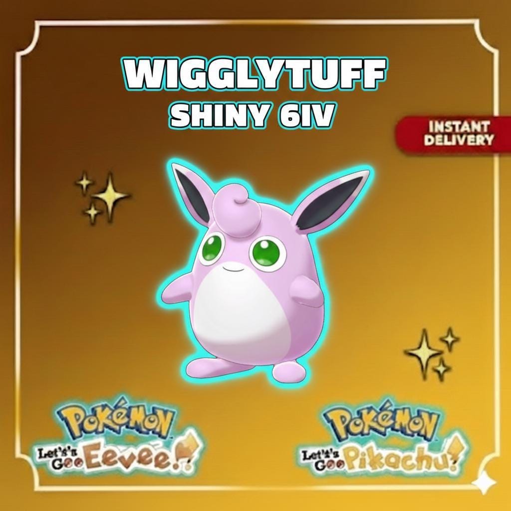 Shiny WIGGLYTUFF Female 6IV Competitive Battle Ready – Shiny Pokémon Pokémon card photo