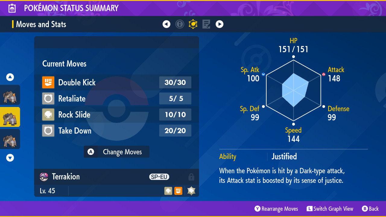 Shiny TERRAKION Pokémon Scarlet and Violet 6IV Competitive Battle Ready Pokémon card photo 3