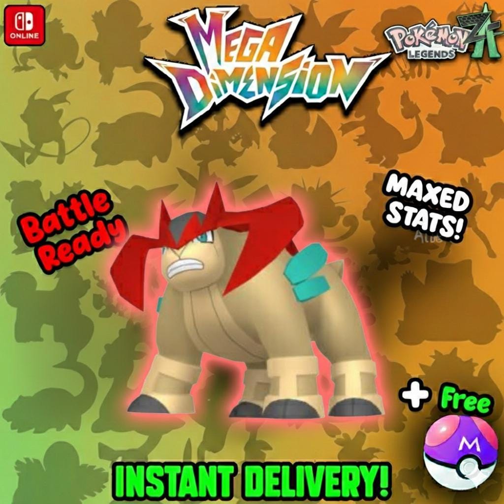 Shiny Terrakion Pokemon Legends Za Mega Dimension DLC 6IV Competitive Battle Ready Pokémon card photo