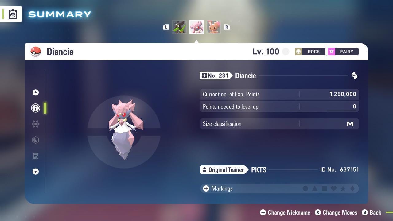 Pokemon Za Non Shiny 6IV Event DIANCIE Competitive Battle Ready Pokémon card photo 3