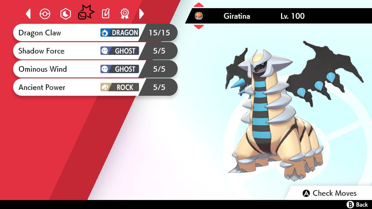 Shiny GIRATINA Pokemon Sword Shield 6IV Competitive Battle Ready Pokémon card photo 4
