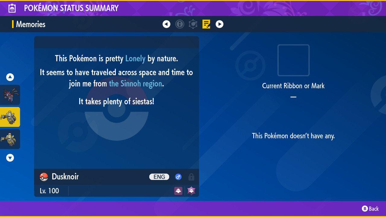 Shiny DUSKNOIR Pokémon Scarlet Violet 6IV Competitive Battle Ready Pokémon card photo 3