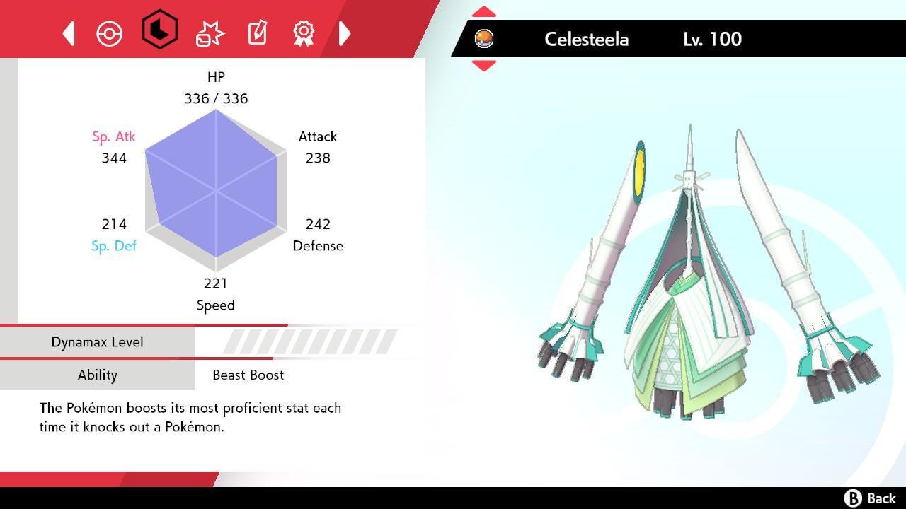 Shiny CELESTEELA Pokemon Sword Shield 6IV Competitive Battle Ready Pokémon card photo 2