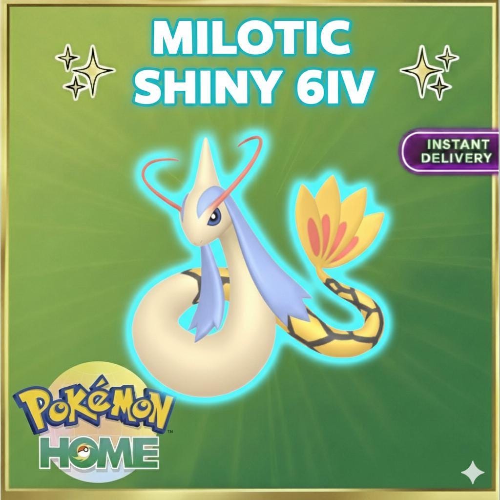 Pokemon HOME Shiny 6IV Milotic Custom Ot Event Sv Trade FAST DELIVERY Ready – Exclusive Event Pokémon Pokémon card photo