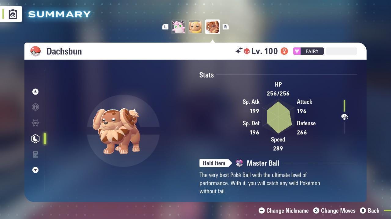 Shiny Alpha Dachsbun Pokemon Legends Za Mega Dimension DLC 6IV Competitive Battle Ready Pokémon card photo 2
