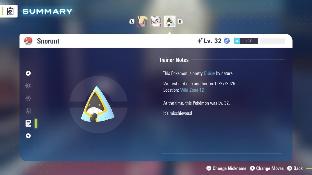 Shiny SNORUNT Pokémon Legends ZA 6IV Competitive Battle Ready Pokémon card photo 4