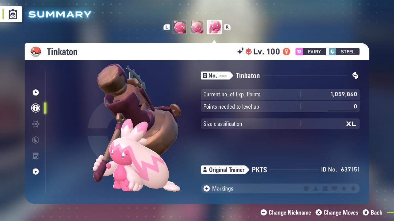 תמונה של פוקימון ZA מגה מימד DLC אלפא שייני 6IV טינקאטון פוקימון לגנדס ZA 6IV תחרותי מוכן לקרב כל חפץ להחזקה ניתן להתאמה אישית ZA – תמונה 3