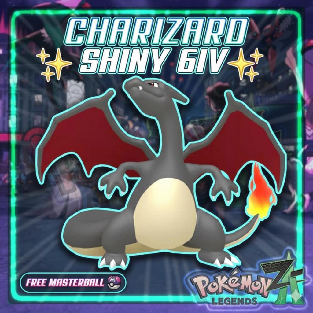 Foto de la carta Pokémon CHARIZARD variocolor Pokémon Legends ZA 6IV Listo para el Combate Competitivo