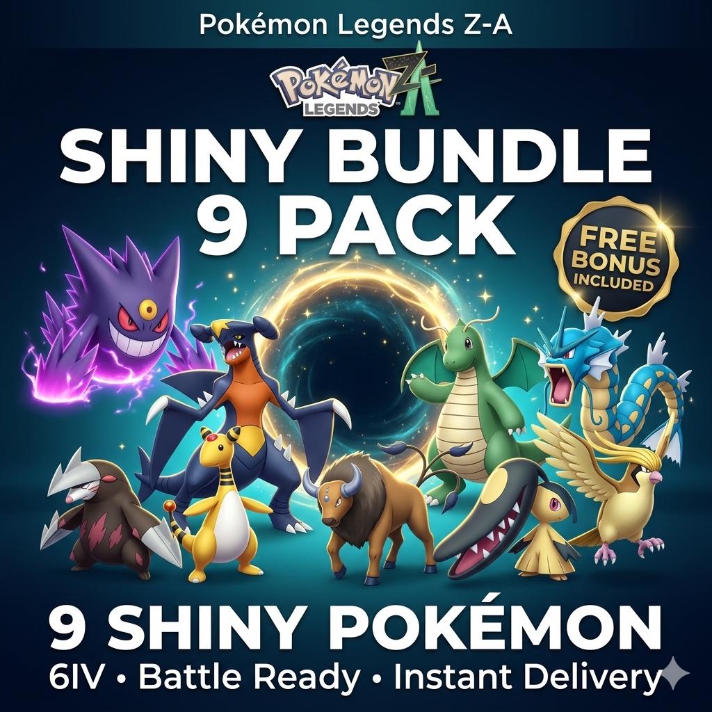 Pokemon ZA Competitive Bundle Pack Shiny 6IV Pokémon Legends ZA 6IV Competitive Battle Ready Any Held Item Mega Evolution Pokedex – Complete Pokédex Sets Pokémon card photo