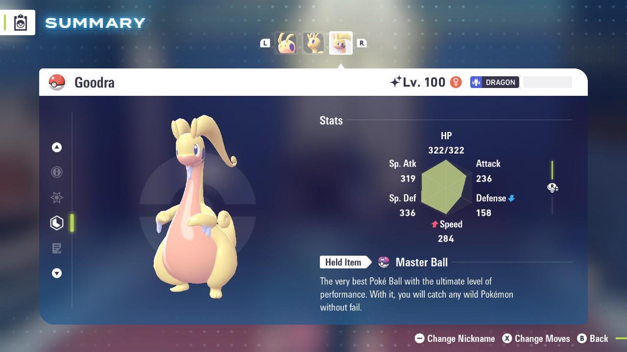 Shiny GOODRA Pokémon Legends ZA 6IV Competitive Battle Ready Pokémon card photo 2
