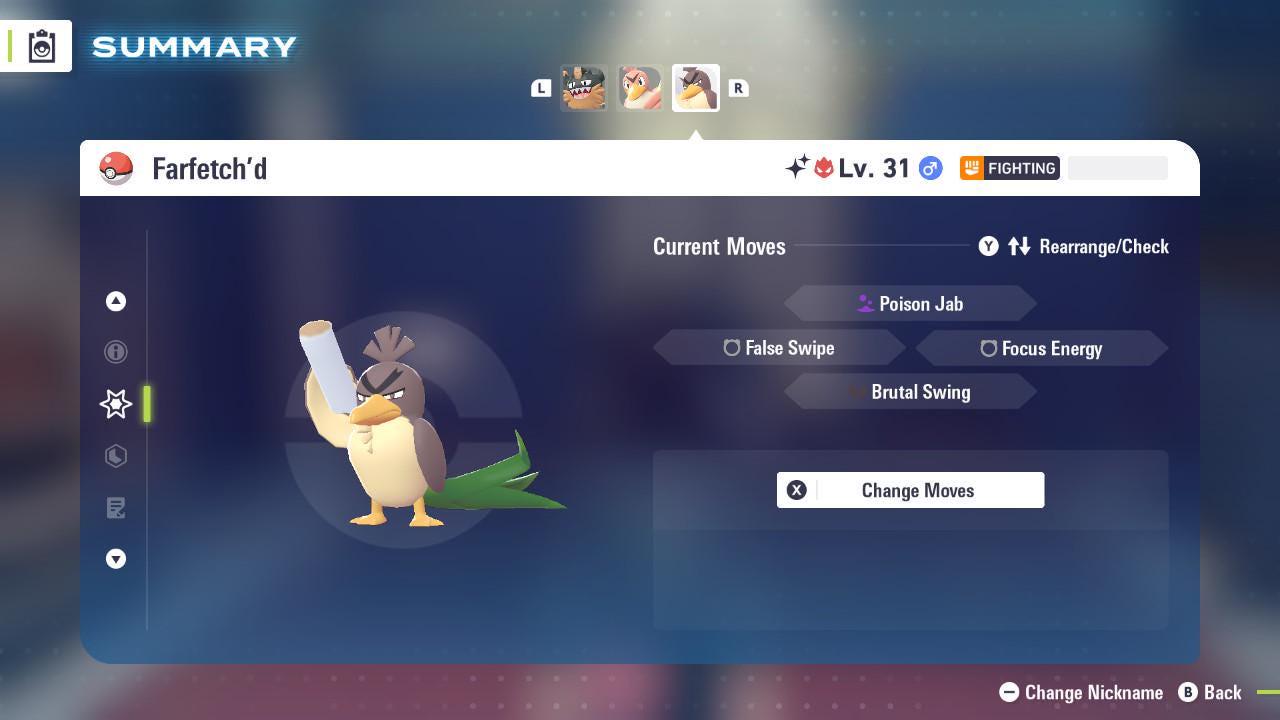 Shiny Alpha Galarian Farfetch'd Pokémon Legends ZA 6IV Competitive Battle Ready Pokémon card photo 3
