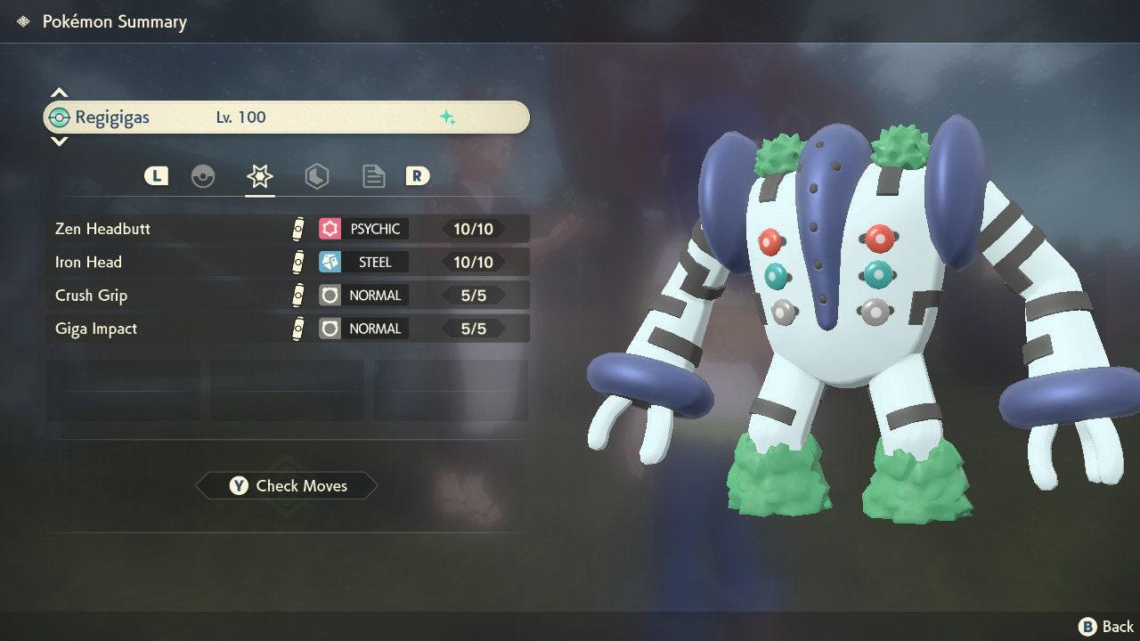 Shiny REGIGIGAS Pokemon Legends Arceus 6IV Competitive Battle Ready Pokémon card photo 2