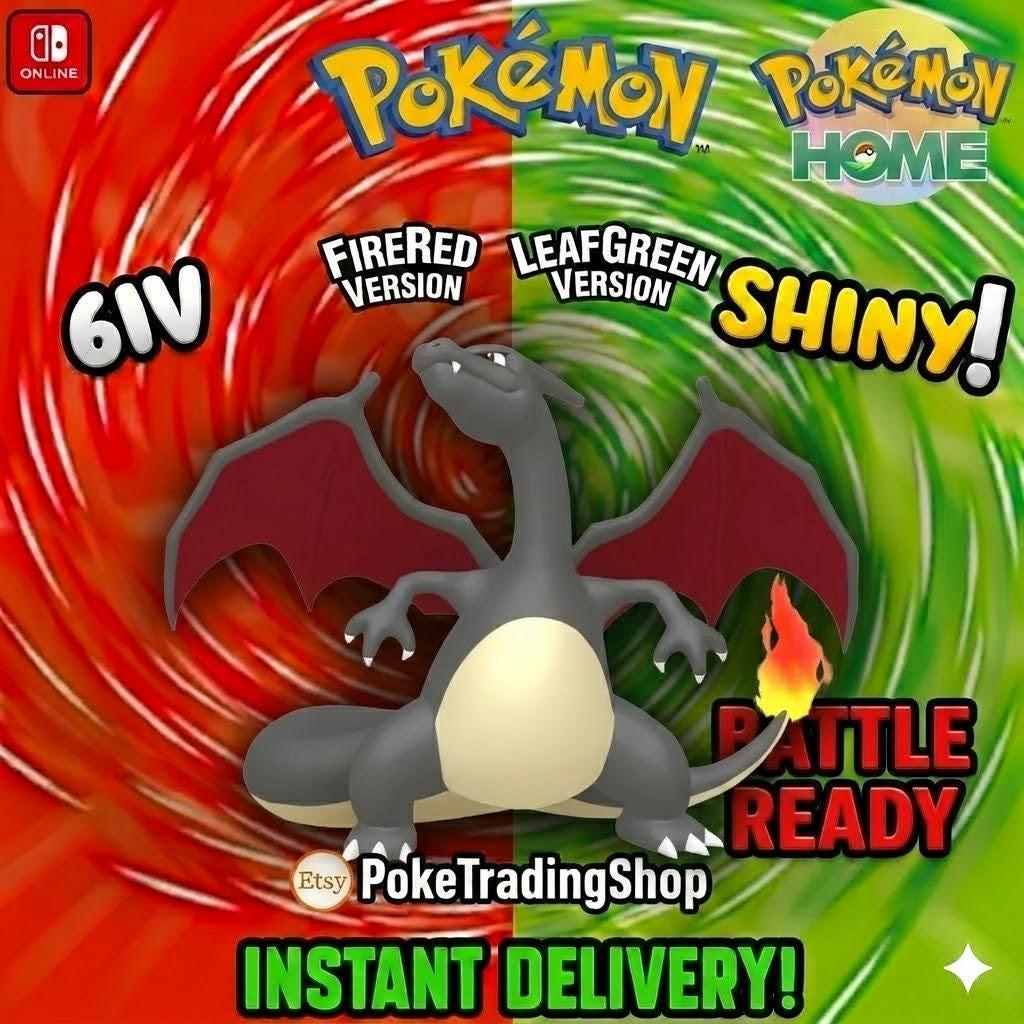 Foto de la carta Pokémon CHARIZARD VARIOCLOR Pokémon Rojo Fuego Verde Hoja 6IV Competitivo Listo para la Batalla