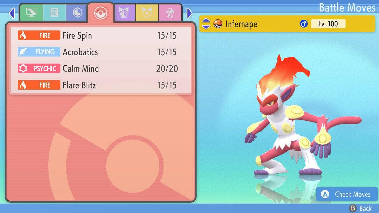 SHINY 6IV INFERNAPE Pokemon Brilliant Diamond Shining Pearl 6IV Competitive Battle Ready – Brilliant Diamond & Shining Pearl Pokémon card photo