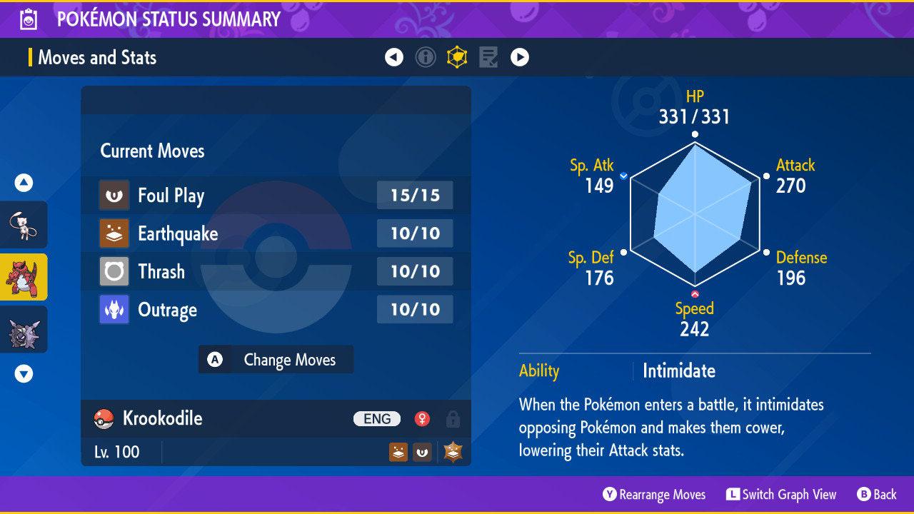 Shiny KROOKODILE Pokémon Scarlet Violet 6IV Competitive Battle Ready Pokémon card photo 2