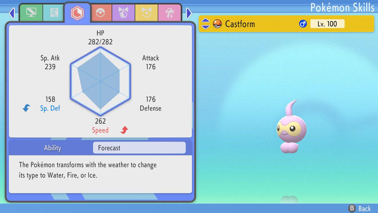 SHINY 6IV CASTFORM Pokemon Brilliant Diamond Shining Pearl 6IV Competitive Battle Ready Pokémon card photo 4