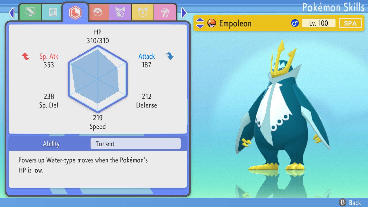 SHINY 6IV EMPOLEON Pokemon Brilliant Diamond Shining Pearl 6IV Competitive Battle Ready Pokémon card photo 4
