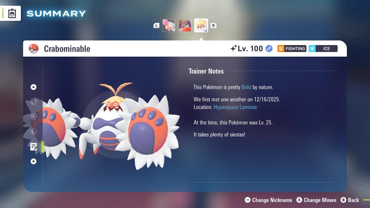 Shiny Crabominable Pokemon Legends ZA Mega Dimension DLC 6IV Competitive Battle Ready Pokémon card photo 4
