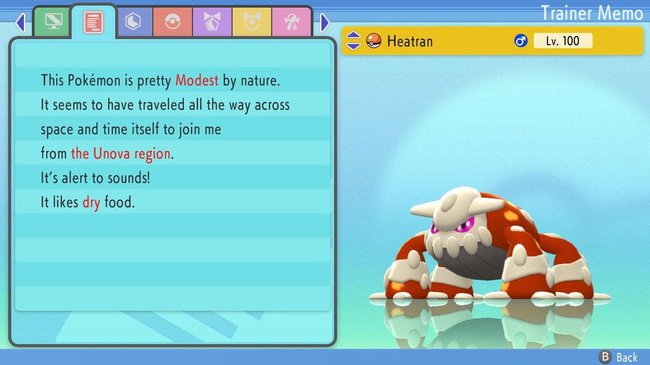 SHINY 6IV HEATRAN Pokemon Brilliant Diamond Shining Pearl 6IV Competitive Battle Ready Pokémon card photo 4
