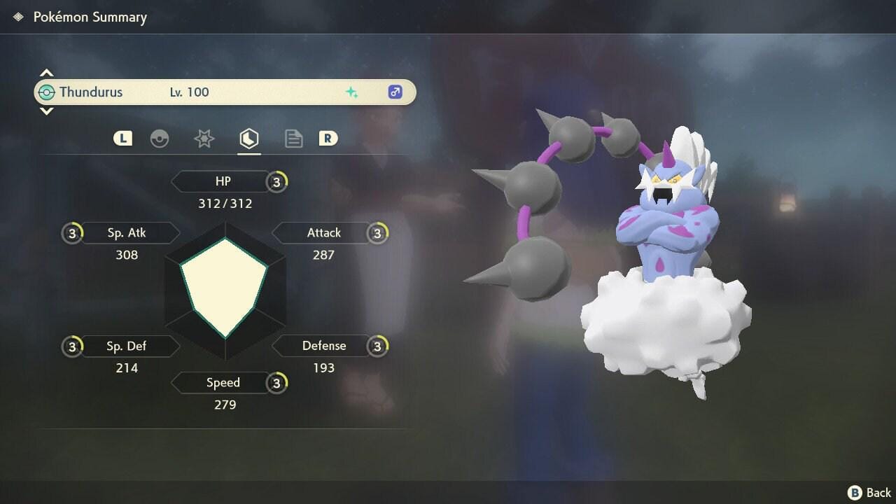 Shiny THUNDURUS Pokemon Legends Arceus 6IV Competitive Battle Ready Pokémon card photo 3