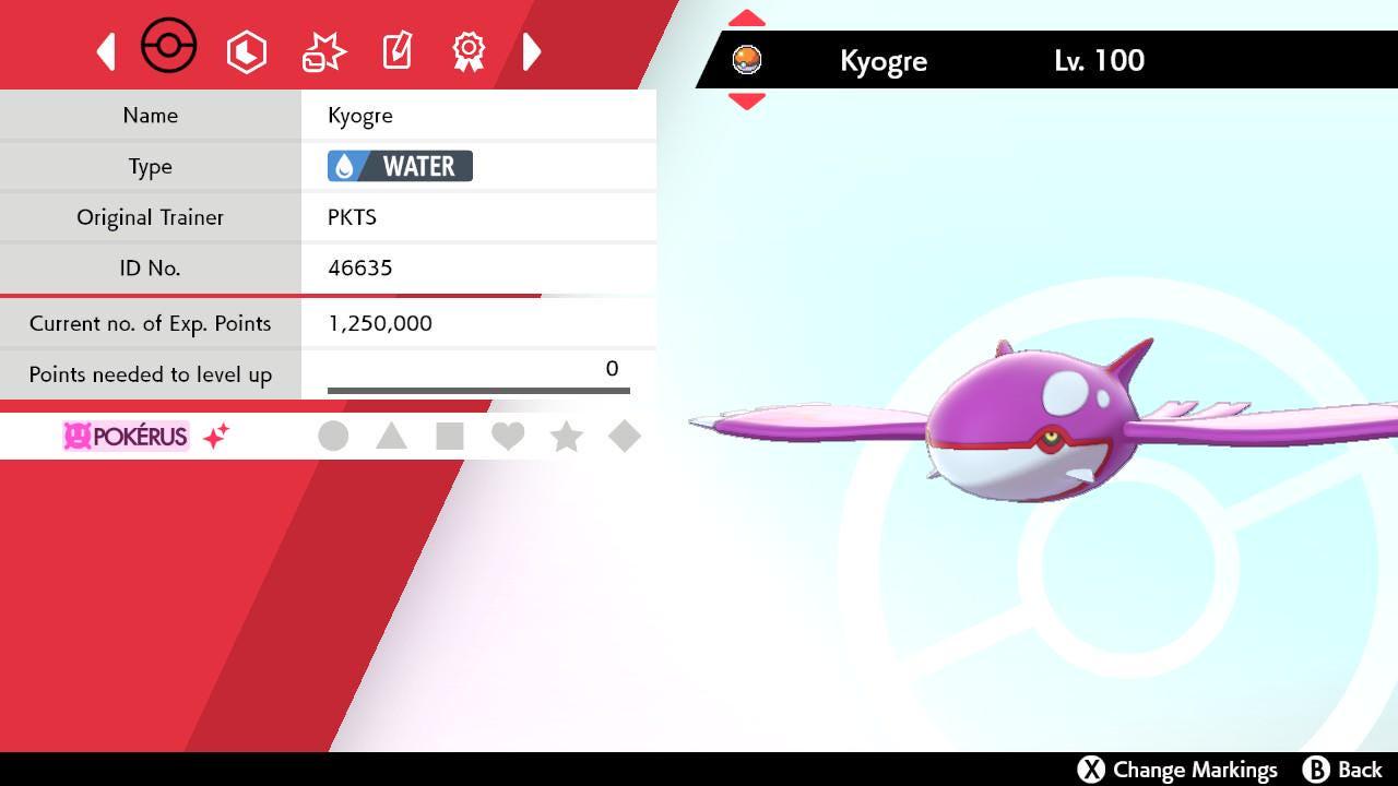 Shiny KYOGRE Pokemon Sword Shield 6IV Competitive Battle Ready – Sword & Shield Pokémon card photo