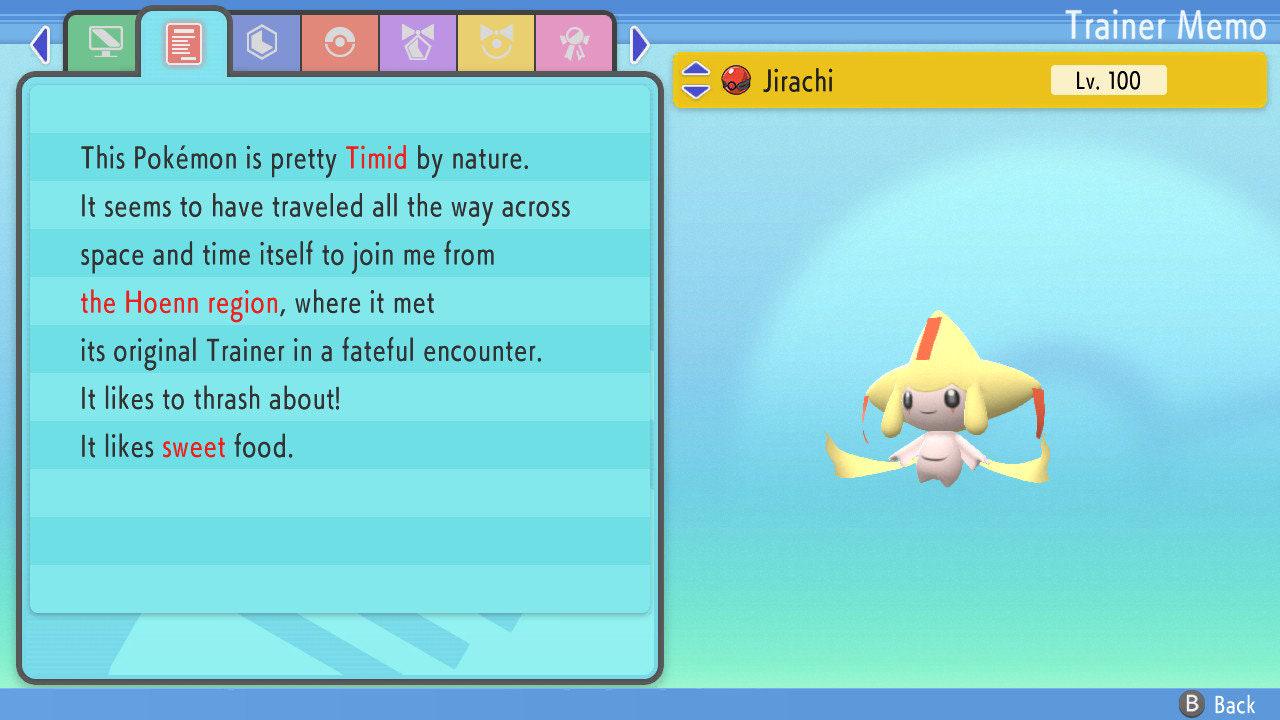 Фото покемона Shiny Jirachi Pokemon Brilliant Diamond Shining Pearl 6IV Готов к соревновательным битвам 5
