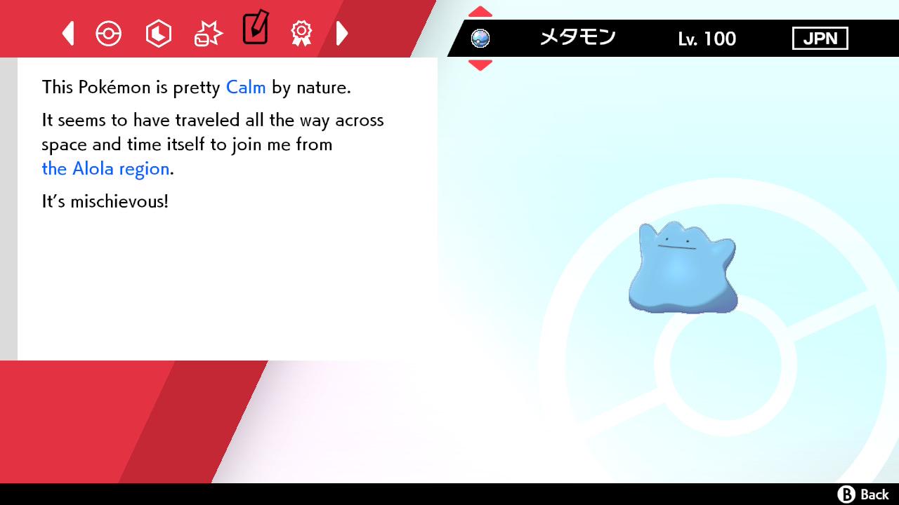 Shiny DITTO Calm Japanese Masuda Pokémon Pokémon Sword and Shield Shiny 6IV Ditto Breeding Pokémon Masuda Method Pokémon card photo 5
