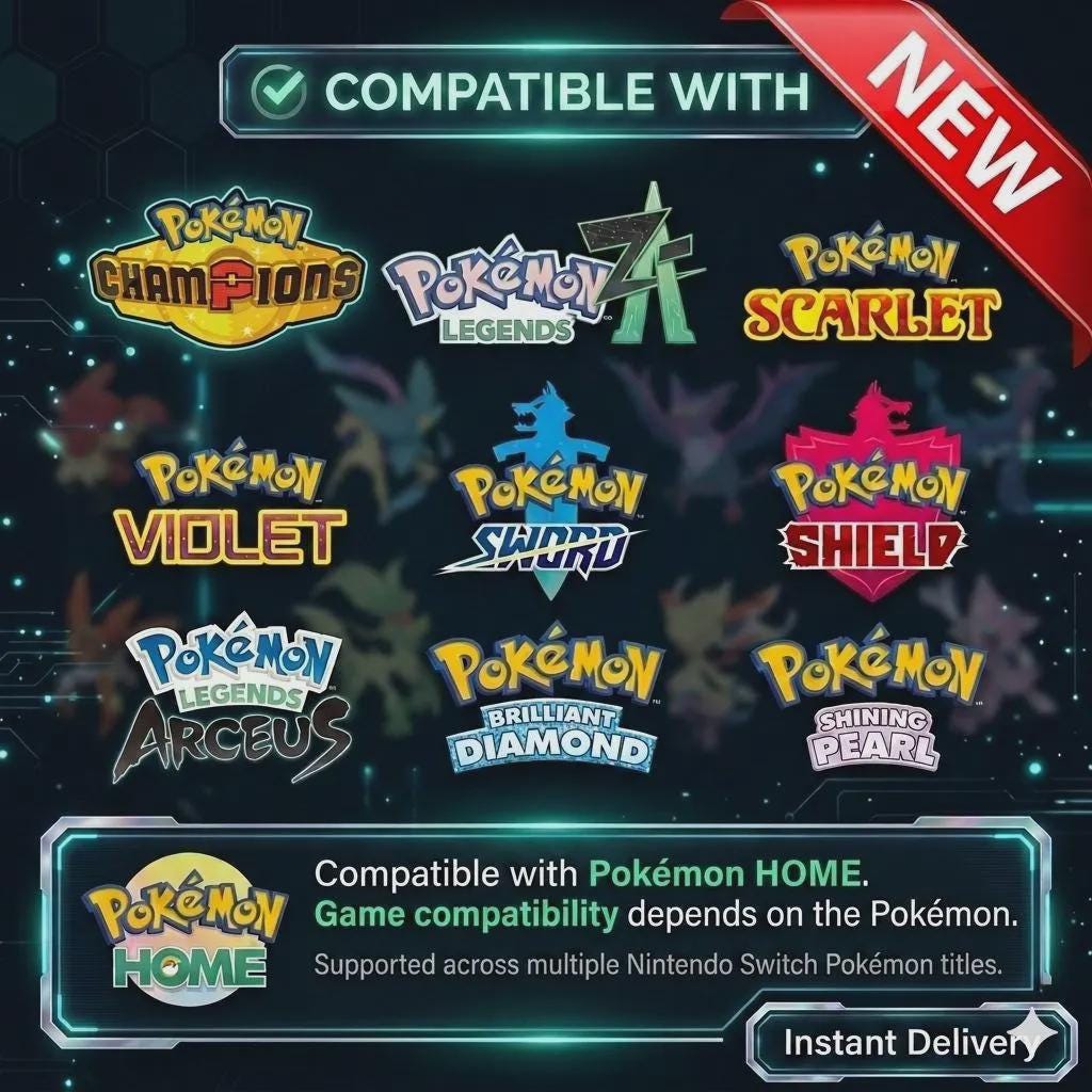 Complete Pokemon Brilliant Diamond Shining Pearl National Pokedex 550+ Pokemon Forms Unlock the Shiny Charm Finish Fast Pokémon card photo 6