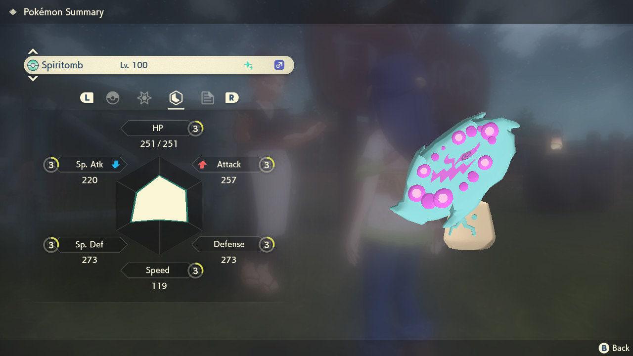 Shiny SPIRITOMB Pokemon Legends Arceus 6IV Competitive Battle Ready Pokémon card photo 4