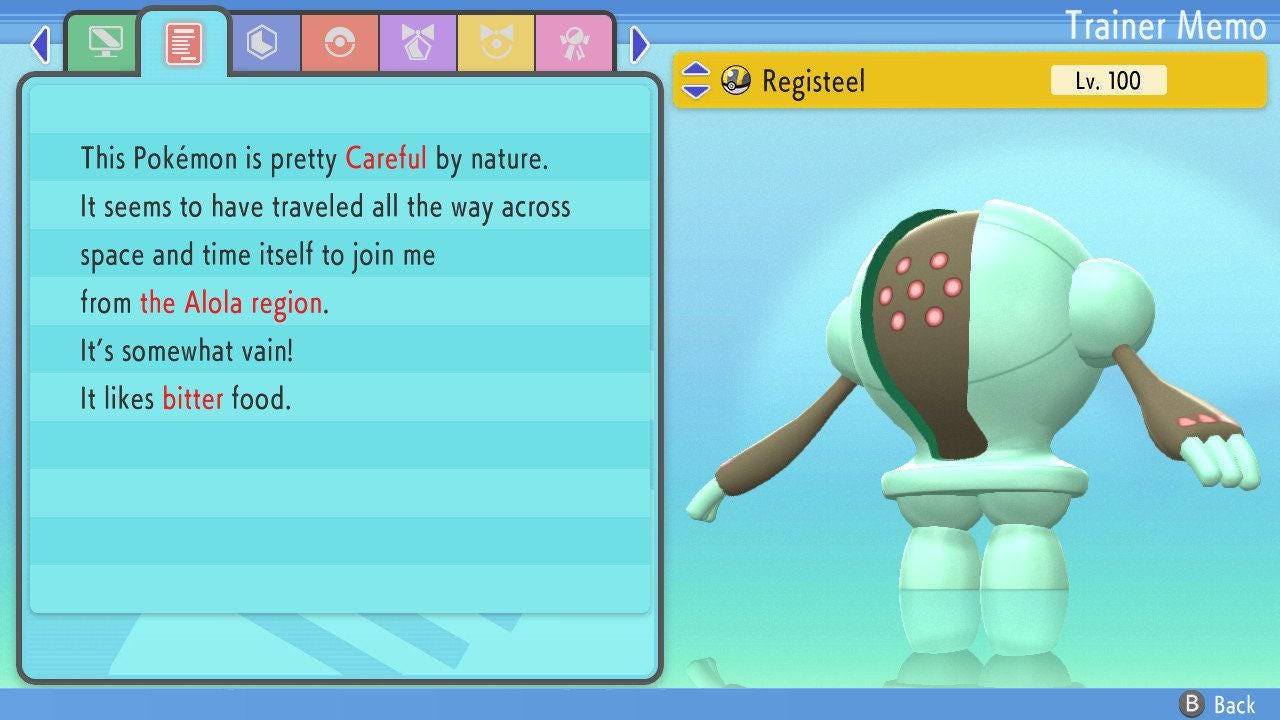 SHINY 6IV REGISTEEL Pokemon Brilliant Diamond Shining Pearl 6IV Competitive Battle Ready Pokémon card photo 5