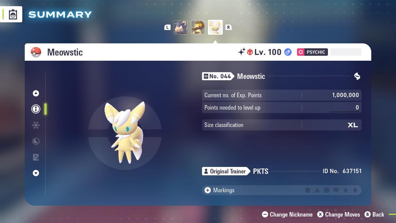 Shiny Alpha Meowstic Pokémon Legends ZA 6IV Competitive Battle Ready Pokémon card photo 3