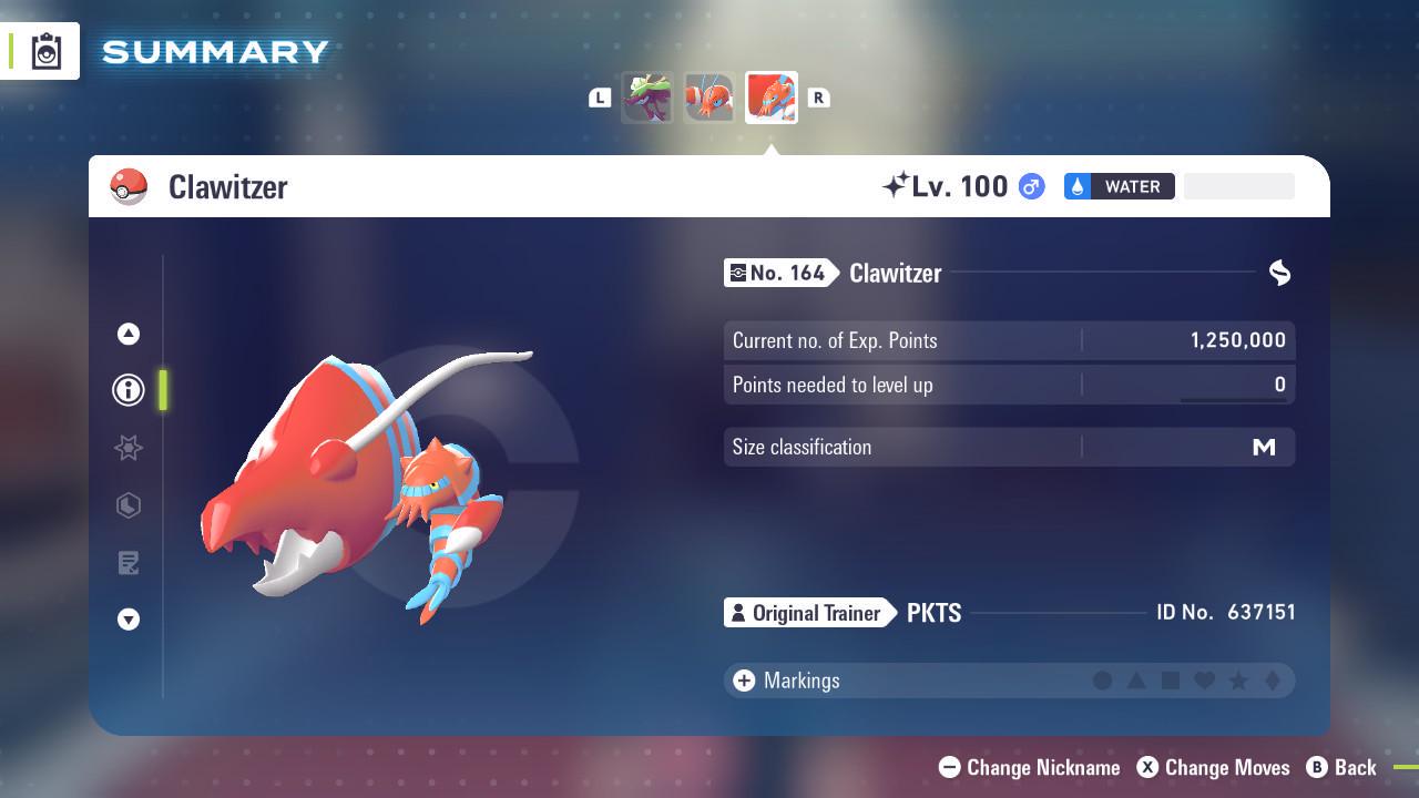 Фото покемона Сияющий КЛОУИЦЕР Pokémon Legends ZA, 6IV, готов к соревновательным боям 2