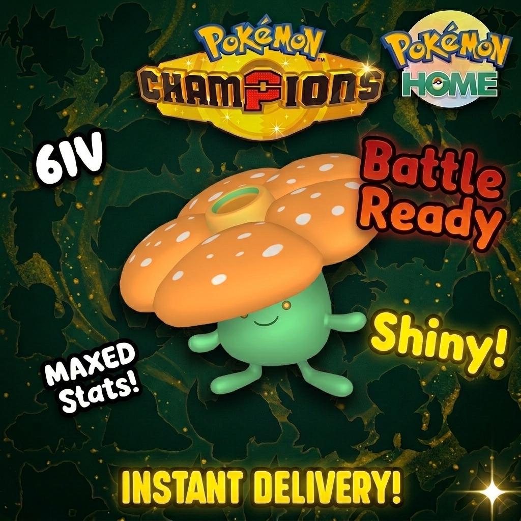 Foto de la carta Pokémon Vileplume variocolor Pokémon Campeones 6IV competitivo listo para la batalla