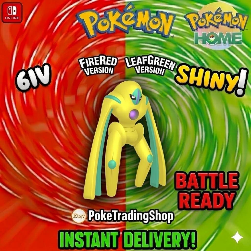 Foto de la carta Pokémon DEOXYS Forma Defensa VARIOCLOR Pokémon Rojo Fuego Verde Hoja 6IV Listo para el Combate Competitivo