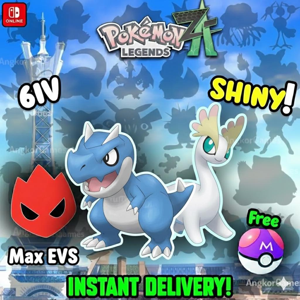 Pokemon Za ALPHA FOSSIL Pack Kalos Shiny 6IV Pokémon Legends ZA 6IV Competitive Battle Ready Any Held Item Mega Evolution Pokedex – Pokémon Legends Z-A Pokémon card photo