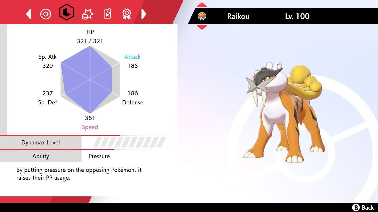 Shiny RAIKOU Pokemon Sword Shield 6IV Competitive Battle Ready Pokémon card photo 3