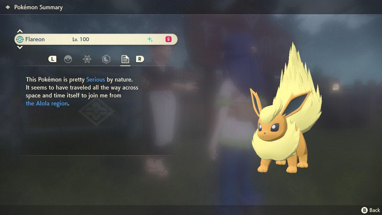 Shiny FLAREON Pokemon Legends Arceus 6IV Competitive Battle Ready Pokémon card photo 2