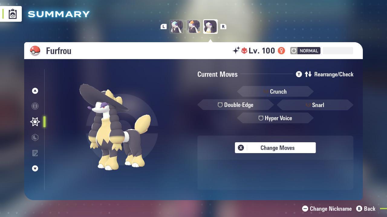 Shiny Alpha Debutante Furfrou Pokémon Legends ZA 6IV Competitive Battle Ready Pokedex Pokémon card photo 3