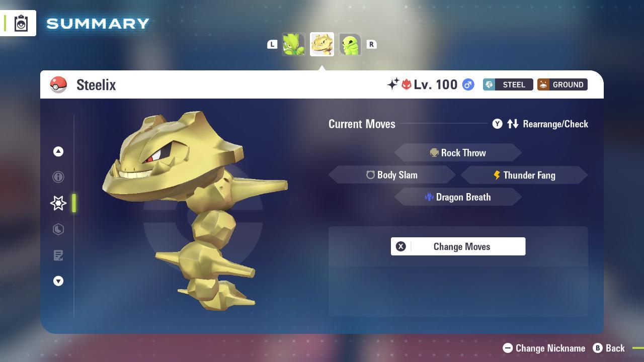 Shiny Alpha Steelix Pokémon Legends ZA 6IV Competitive Battle Ready Pokémon card photo 4