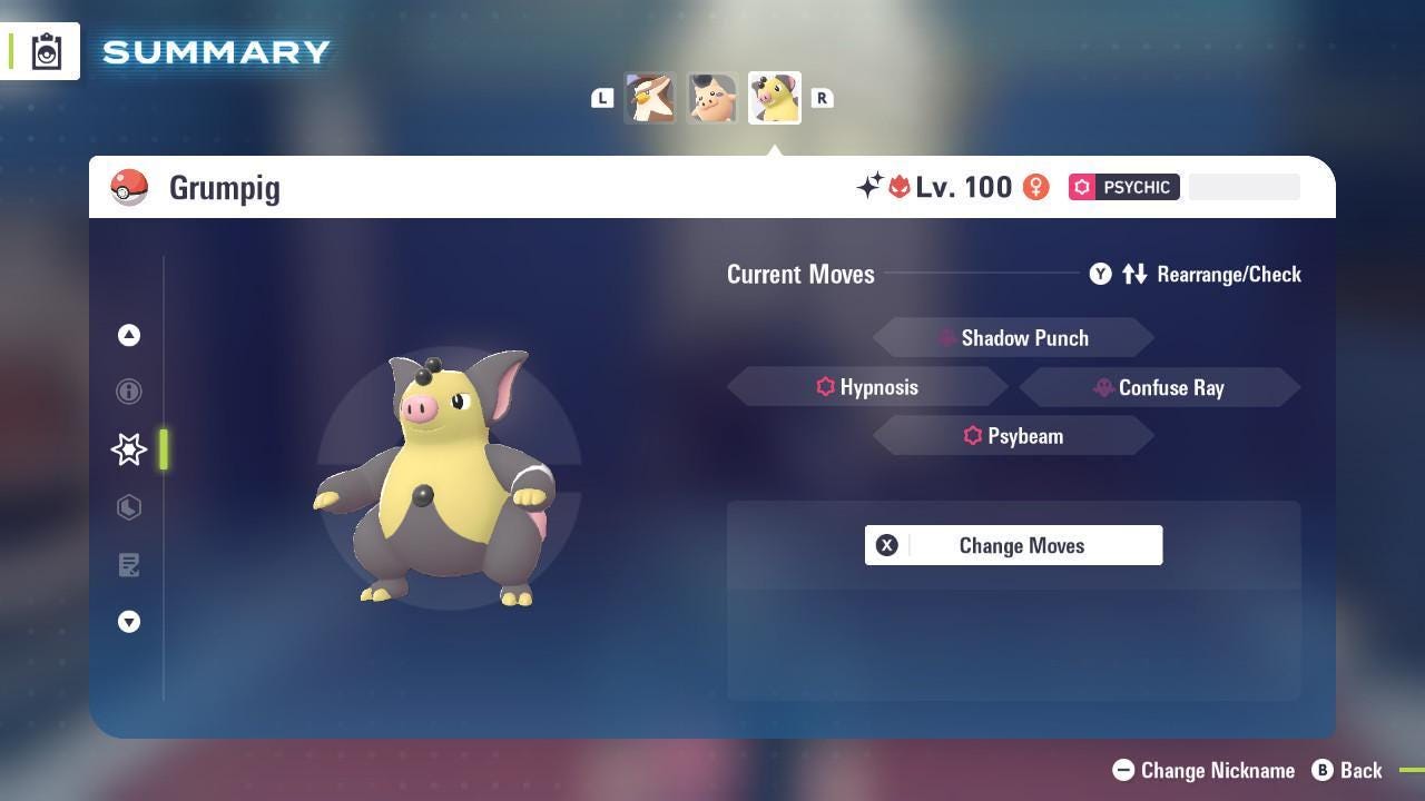 Shiny Alpha Grumpig Pokemon Legends Za Mega Dimension DLC 6IV Competitive Battle Ready Pokémon card photo 3