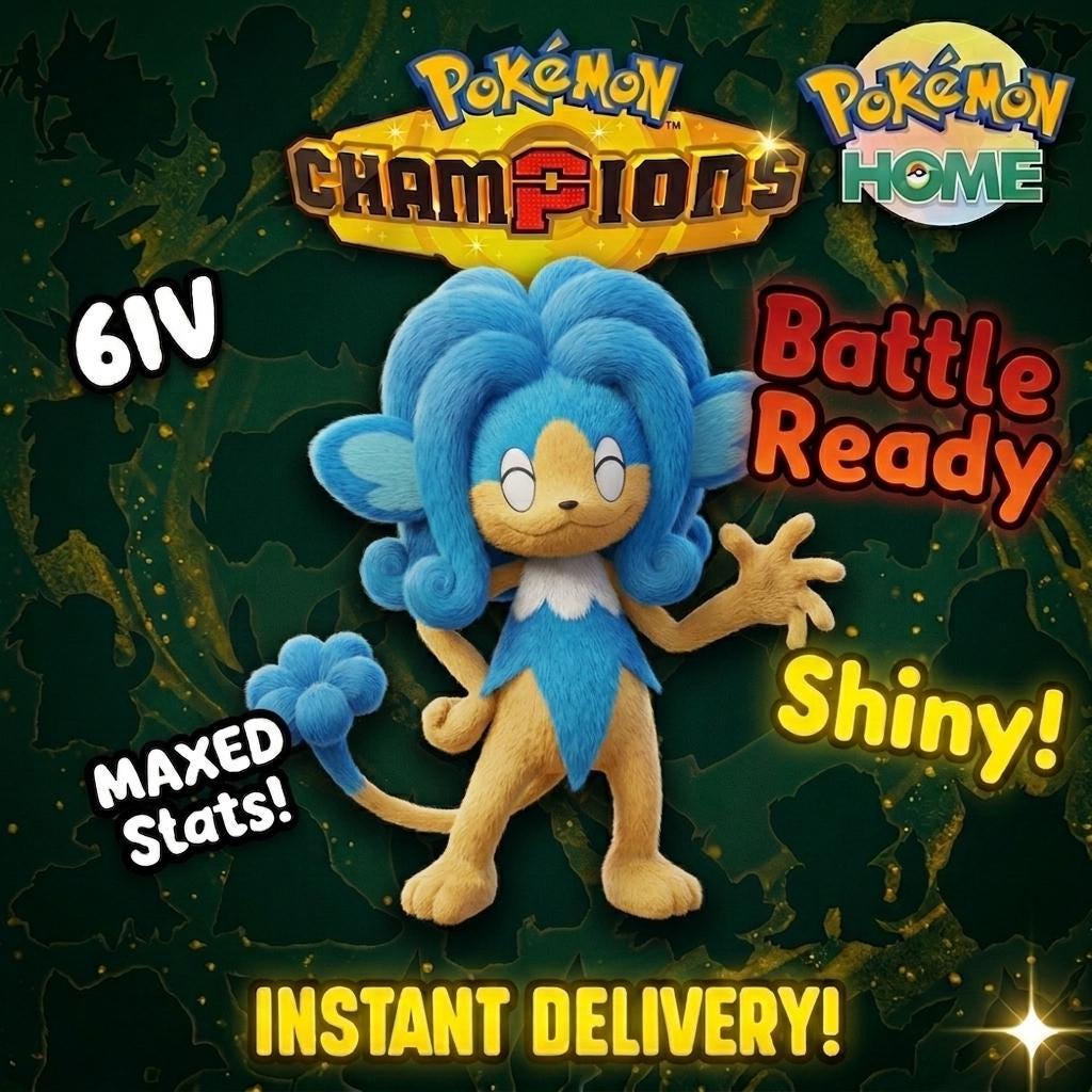 Shiny Simipour Pokémon Champions 6IV Competitive Battle Ready – Champions Pokémon card photo