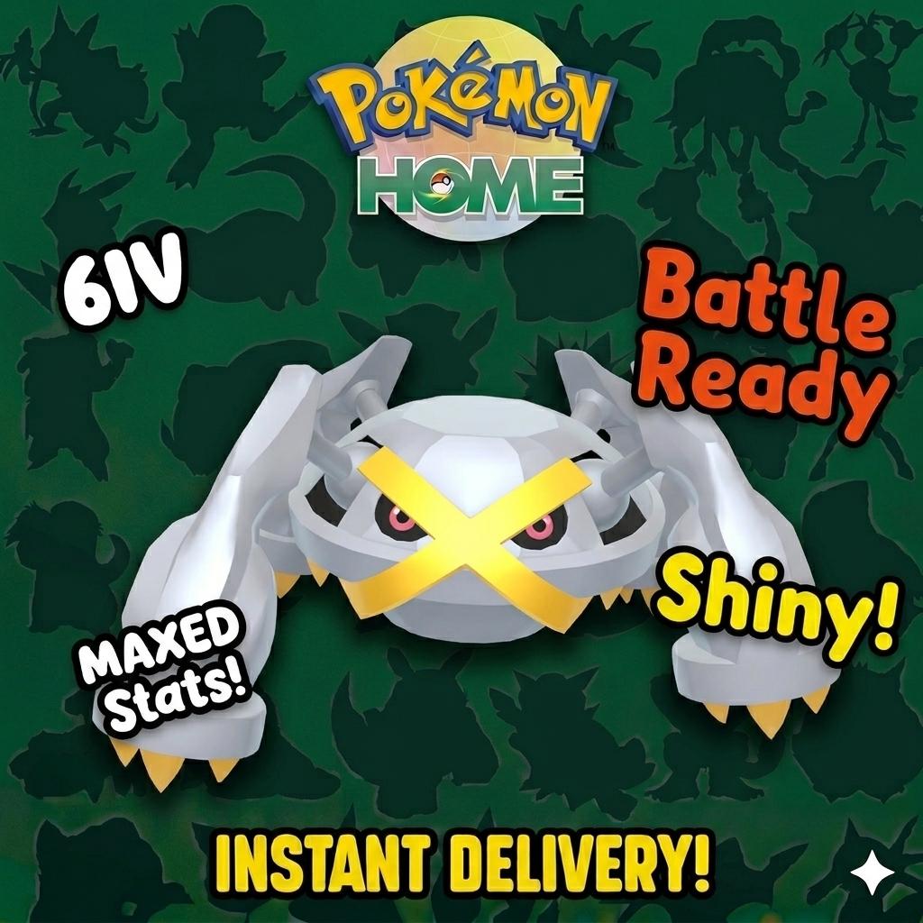 Shiny Metagross Pokémon HOME 6IV Competitive Battle Ready – Pokémon HOME Transfers Pokémon card photo